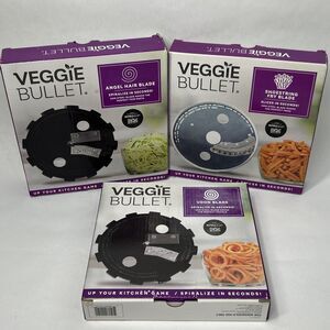 Nutri Veggie Bullet Blades Angel Hair Shoestring Fry Udon Food Spiralizer